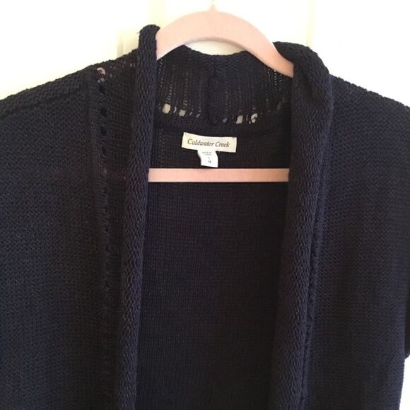 NWOT. Coldwater Creek Women’s 14/L Black Vest - Picture 2 of 9